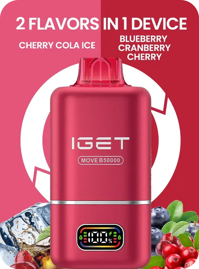 IGET MOVE B50000 (50k Puffs – 2 Flavours in 1 device) - Vape Shop Manali VapeshopManali