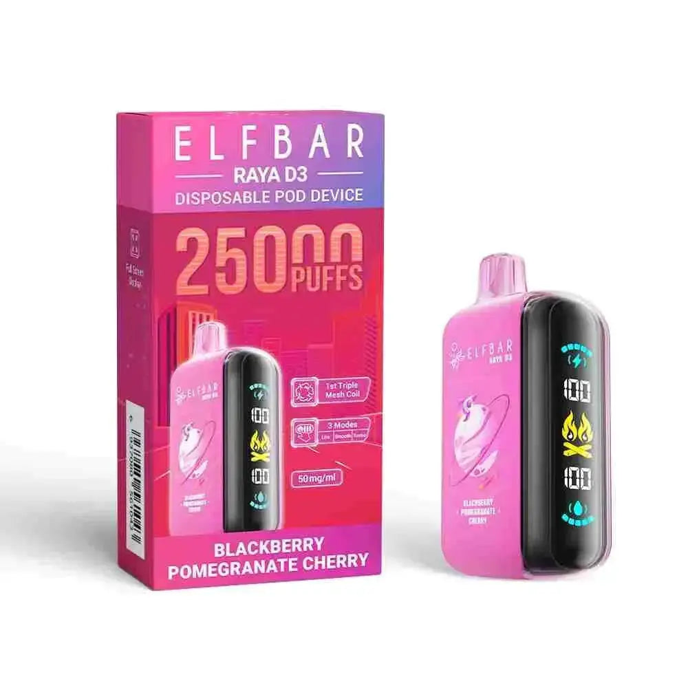Elf Bar Raya D3 Blackberry Pomegranate Cherry – 25000 - Vape Shop Manali VapeshopManali