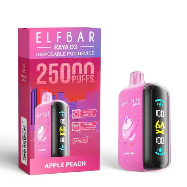 Elf Bar Raya D3 Apple peach – 25000 - Vape Shop Manali VapeshopManali