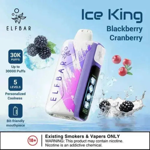 Elf Bar Ice King – Blackberry Cranberry – 30K - Vape Shop Manali VapeshopManali