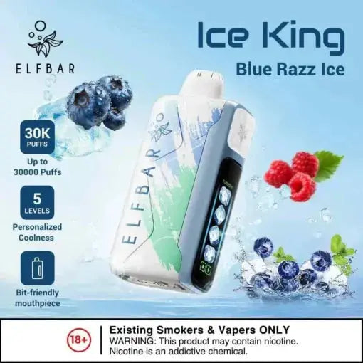 Elf Bar Ice King – Blue Razz Ice – 30K - Vape Shop Manali VapeshopManali