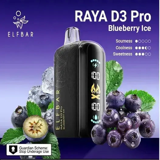 Elf Bar Raya D3 Pro 30K – Blueberry Ice - Vape Shop Manali VapeshopManali