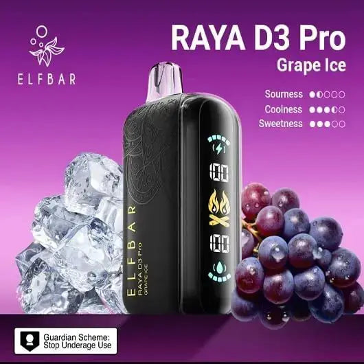 Elf bar Raya d3 pro -30k Grape ice - Vape Shop Manali VapeshopManali