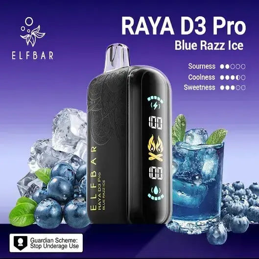 Elf Bar Raya D3 Pro 30K Blue Razz Ice - Vape Shop Manali VapeshopManali