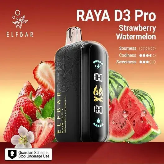 Elf Bar Raya D3 Pro – Strawberry Watermelon - Vape Shop Manali VapeshopManali
