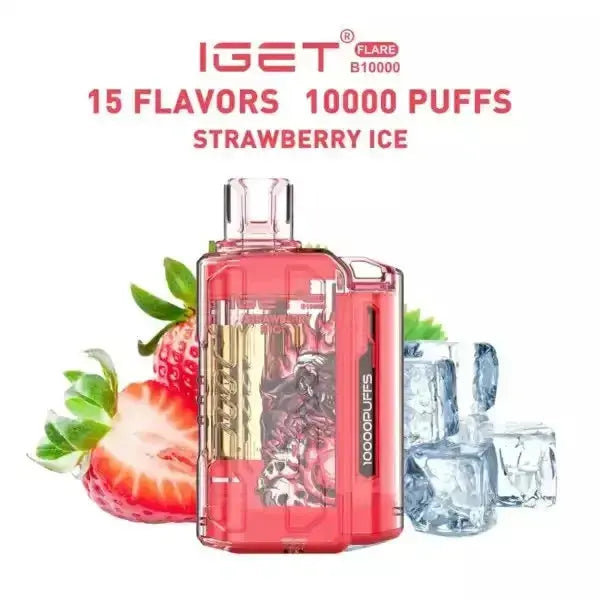 IGET FLARE B10000 – Strawberry ice - Vape Shop Manali VapeshopManali