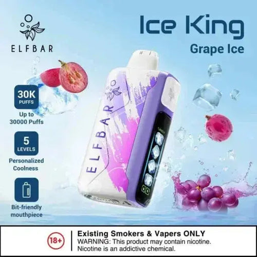 Elf Bar Ice King – Grape Ice – 30K - Vape Shop Manali VapeshopManali