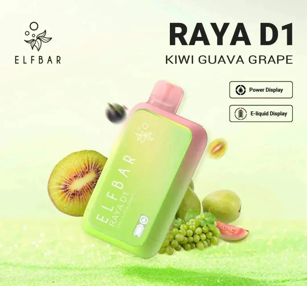 ELF BAR RAYA D1 – Kiwi Guava Grape - Vape Shop Manali VapeshopManali