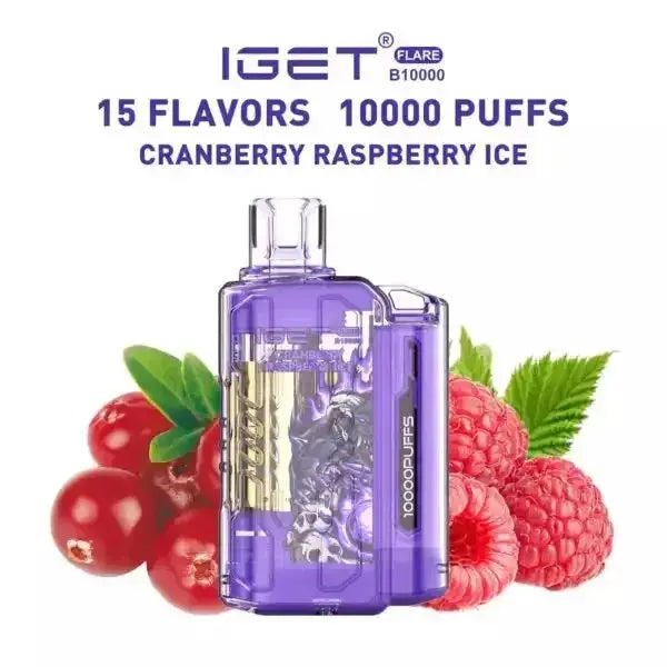 IGET FLARE B10000 – Cranberry Raspberry ice - Vape Shop Manali VapeshopManali